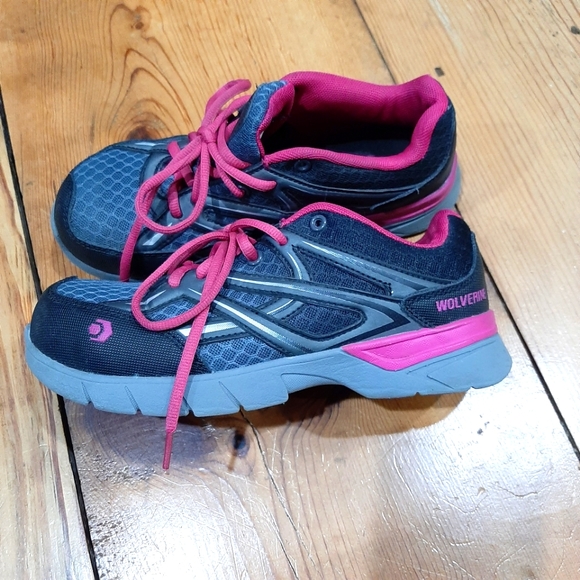 Wolverine Women's Pink/Black JetStream Carbonmax Safety Toe Shoe - W10678 - Picture 1 of 8